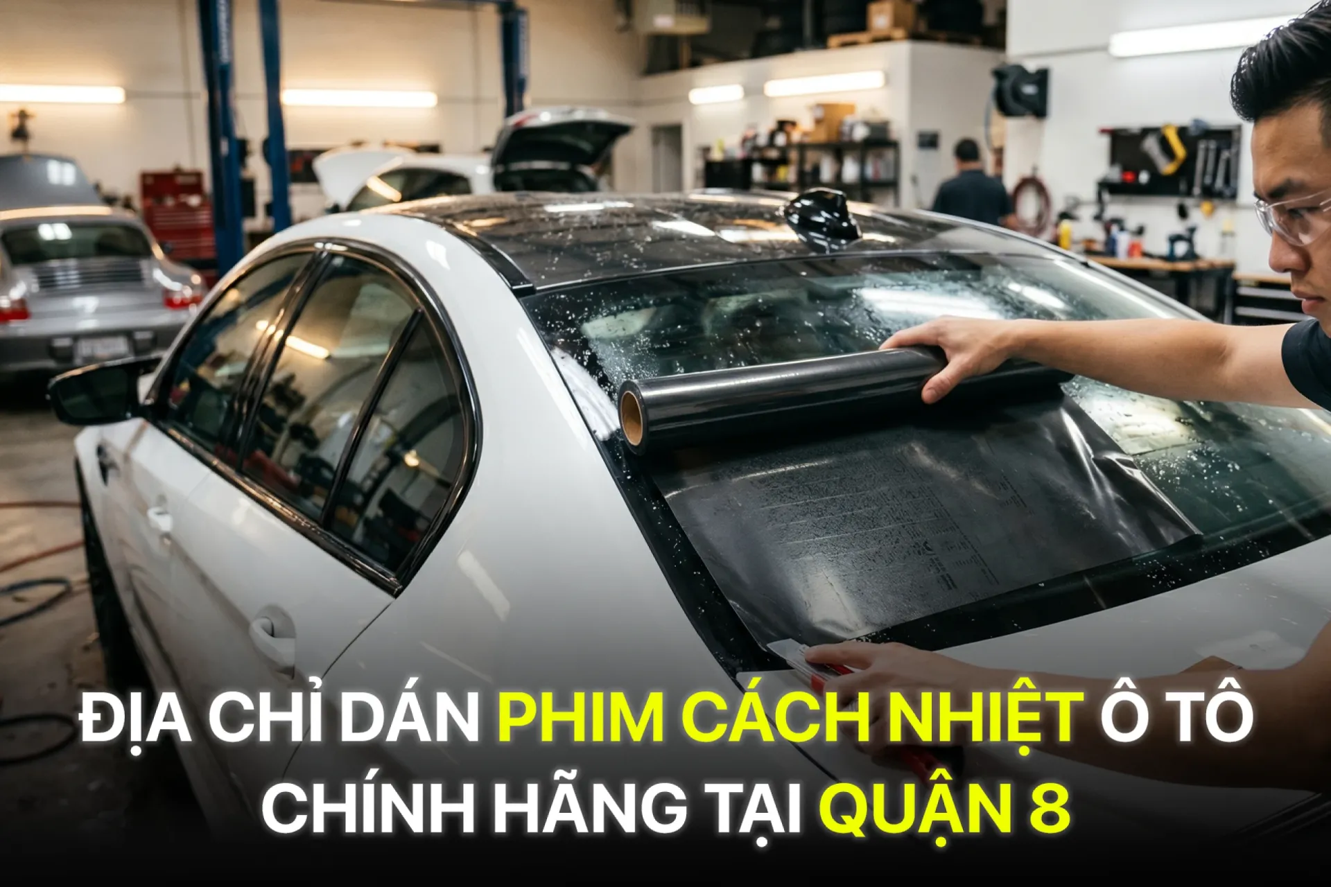 Địa chỉ dán phim cách nhiệt ô tô chính hãng tại Quận 8