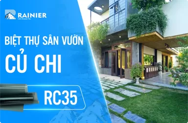 Dán phim cách nhiệt Rainier Building Alpha cho cửa kính biệt thự