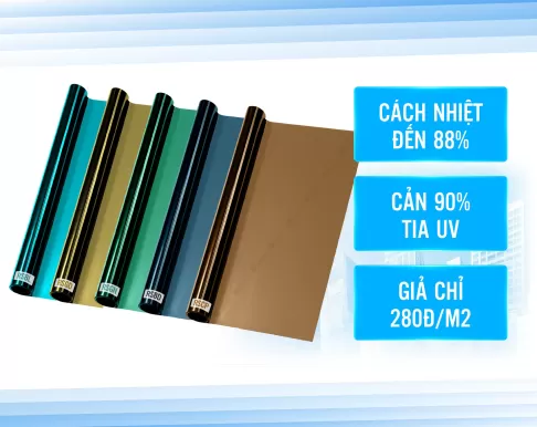 Phim cách nhiệt nhà kính Rainier Building Colorful