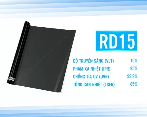 Phim cách nhiệt nhà kính Rainier Villa Diamond mã RD15