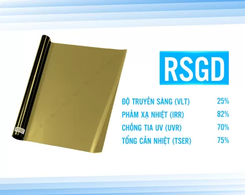 Phim cách nhiệt nhà kính Rainier Building Colorful mã RSGD