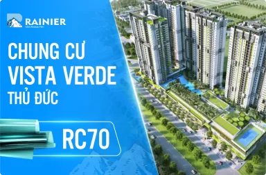 Phim cách nhiệt Rainier dán kính chung cư Vista Verde