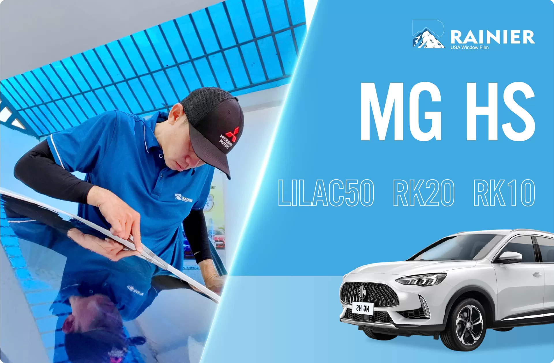 Dán phim cách nhiệt Rainier cho xe ô tô MG HS
