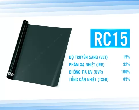 Phim cách nhiệt nhà kính Rainier Villa Nano UV400 mã RC15