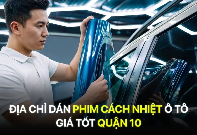 Địa chỉ dán phim cách nhiệt ô tô giá tốt Quận 10