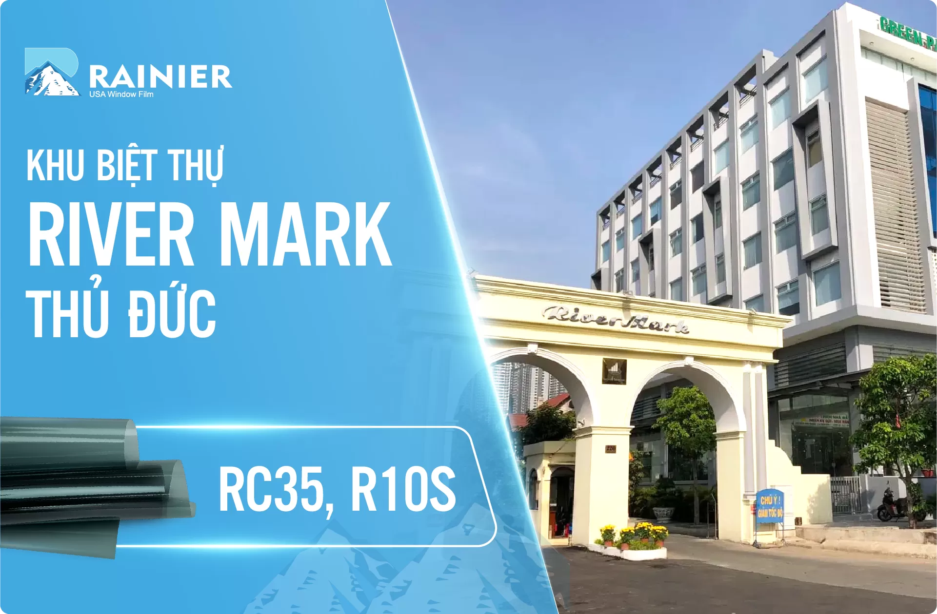 Thi công phim cách nhiệt Rainier tại River Mark