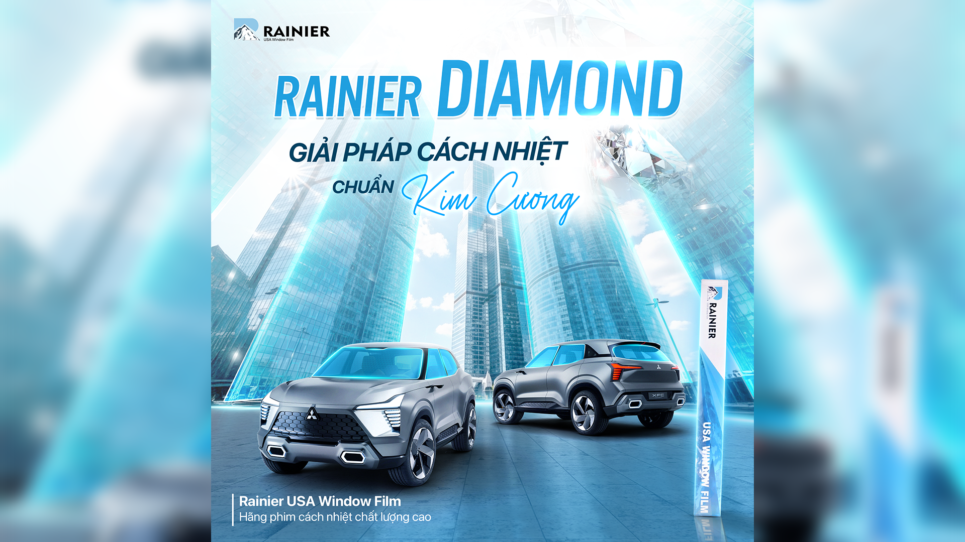 Phim cách nhiệt Rainier Diamond – Dòng phim cao cấp chống nóng, bảo vệ sức khỏe