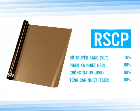 Phim cách nhiệt nhà kính Rainier Building Colorful mã RSCP