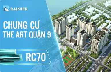 Thi công phim cách nhiệt cửa kính tại chung cư The Art