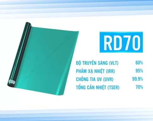 Phim cách nhiệt nhà kính Rainier Villa Diamond mã RD70