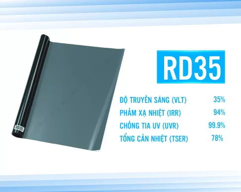 Phim cách nhiệt nhà kính Rainier Villa Diamond mã RD35