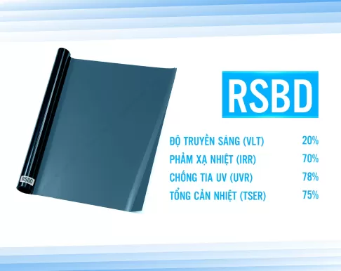 Phim cách nhiệt nhà kính Rainier Building Colorful mã RSBD