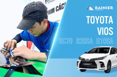 Dán phim cách nhiệt Rainier cho xe Toyota Vios