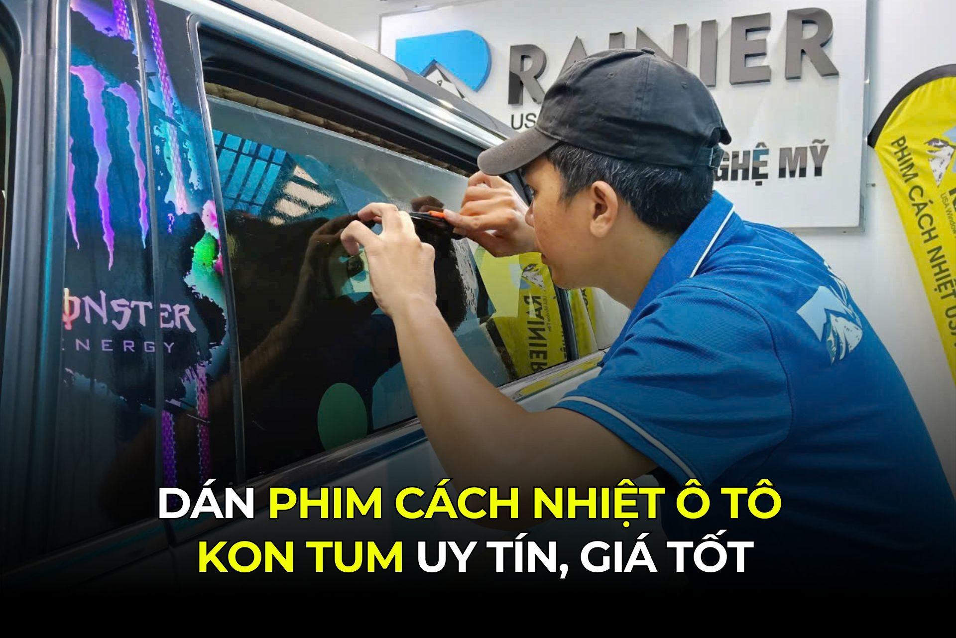Dán Phim Cách Nhiệt Ô Tô Kon Tum Uy Tín, Giá Tốt