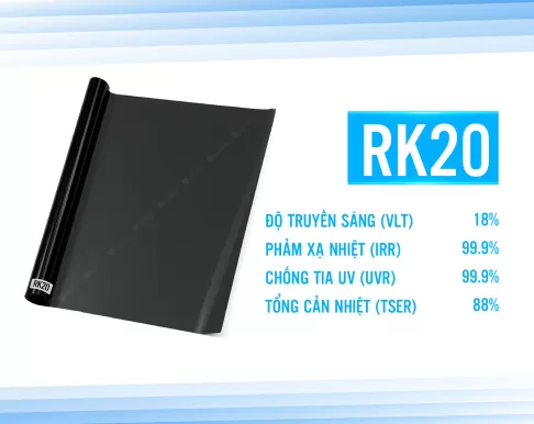 Phim cách nhiệt nhà kính Rainier Villa Newking mã RK20