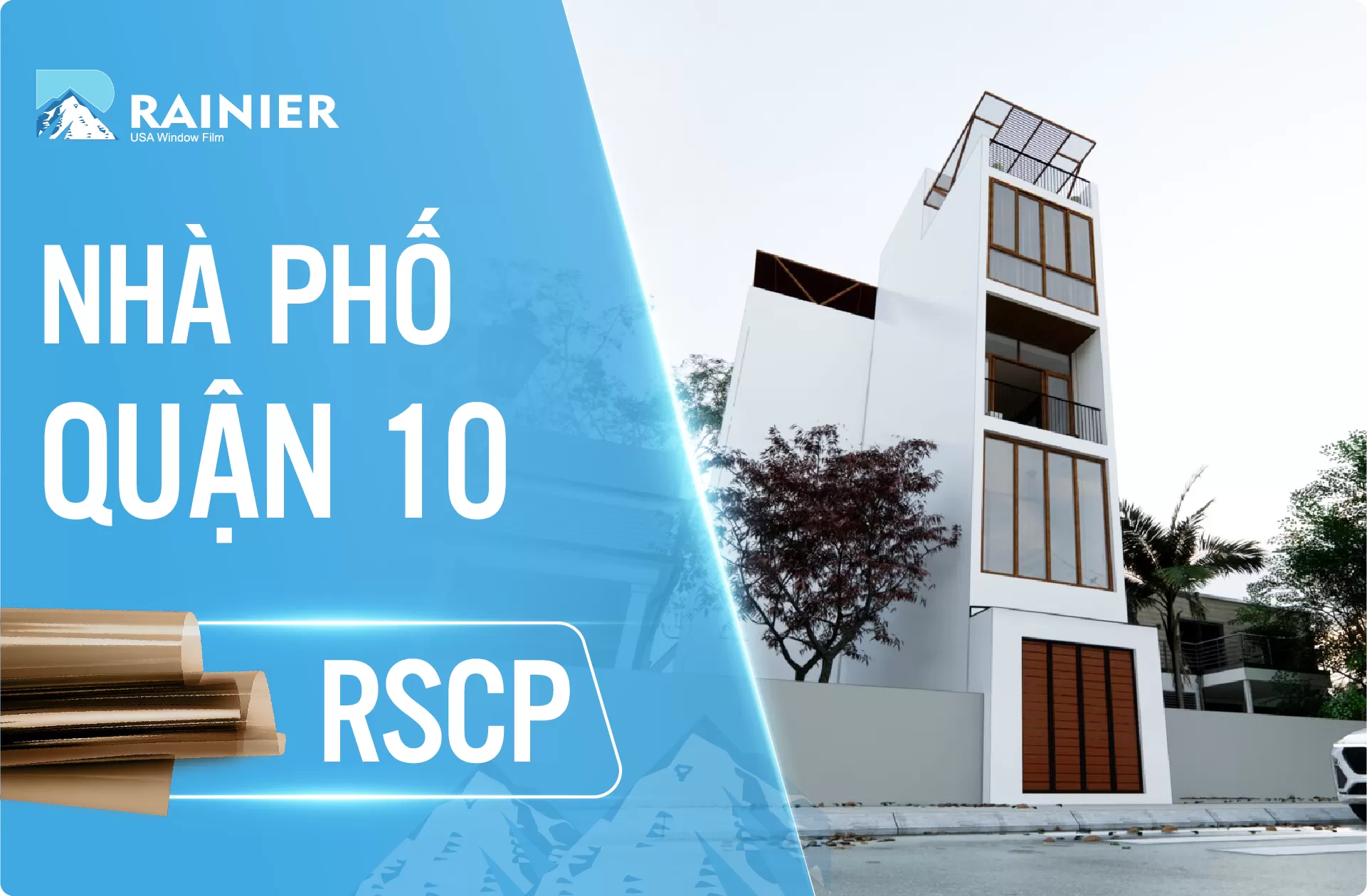 Thi công phim cách nhiệt Rainier tại nhà phố Quận 10