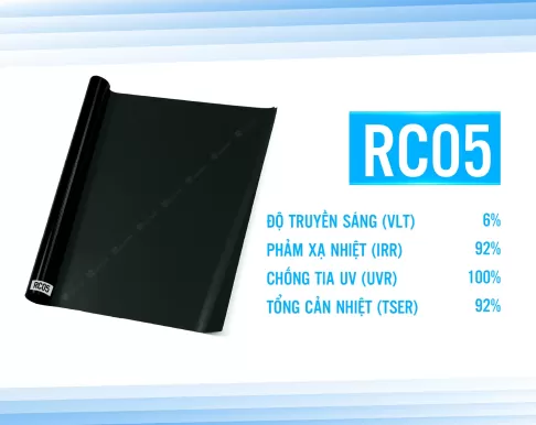 Phim cách nhiệt nhà kính Rainier Villa Nano UV400 mã RC05