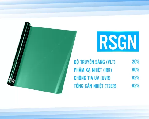 Phim cách nhiệt nhà kính Rainier Building Colorful mã RSGN