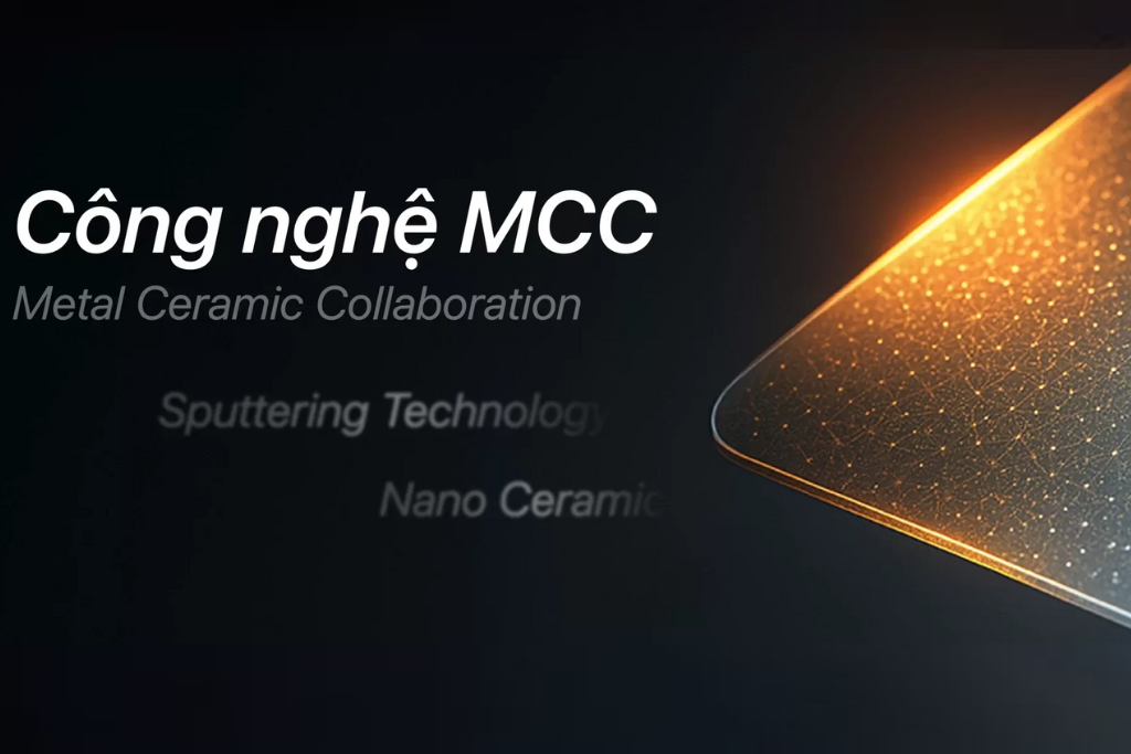 Công nghệ MCC – Sự kết hợp giữa Nano Ceramic và Phún Xạ Kim Loại Công nghệ MCC trong phim cách nhiệt chính hãng Rainier Newking kết hợp Nano Ceramic và Phún Xạ Kim Loại