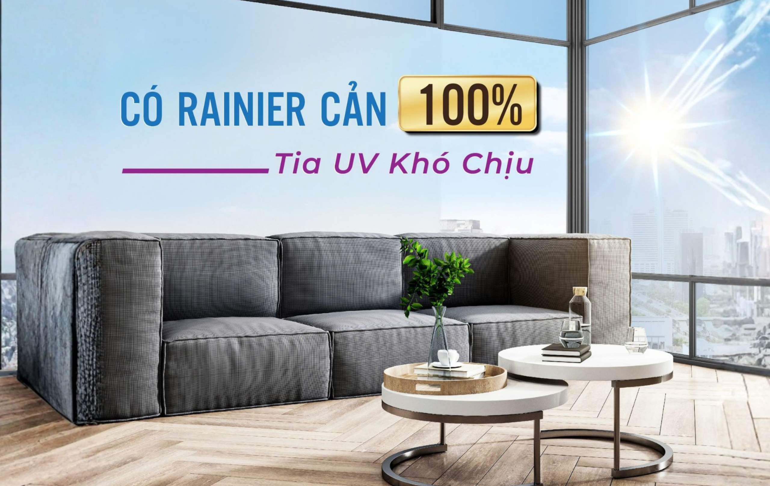 Phim cách nhiệt Rainier Nano UV Care giúp giảm nhiệt, chống tia UV và bảo vệ sức khỏe