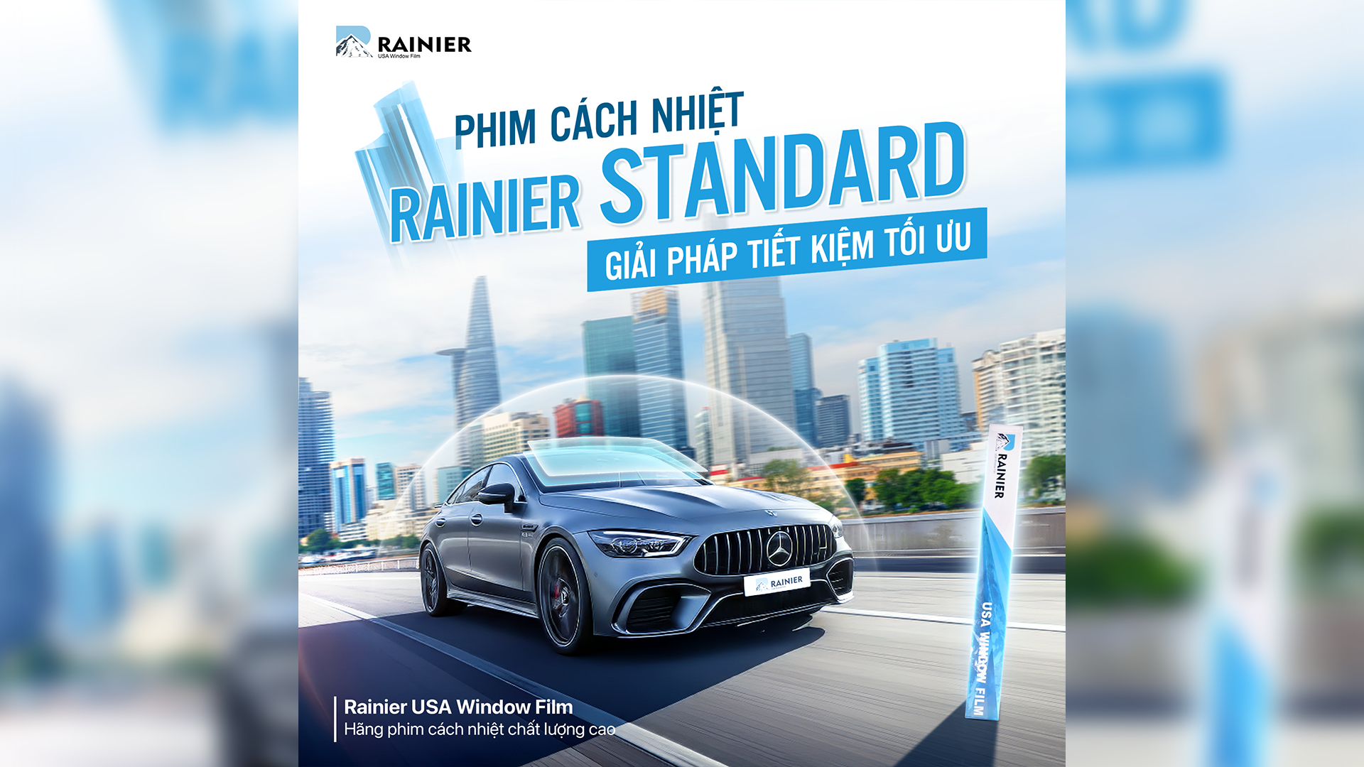 Phim cách nhiệt Rainier Standard giúp giảm nhiệt và tiết kiệm năng lượng