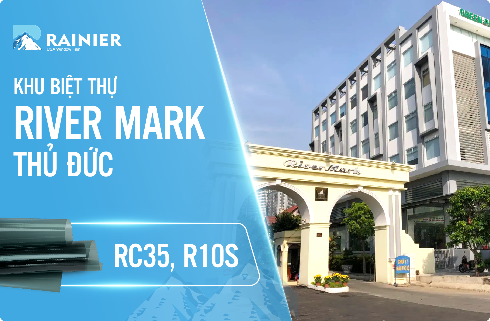 Thi công phim cách nhiệt Rainier tại River Mark