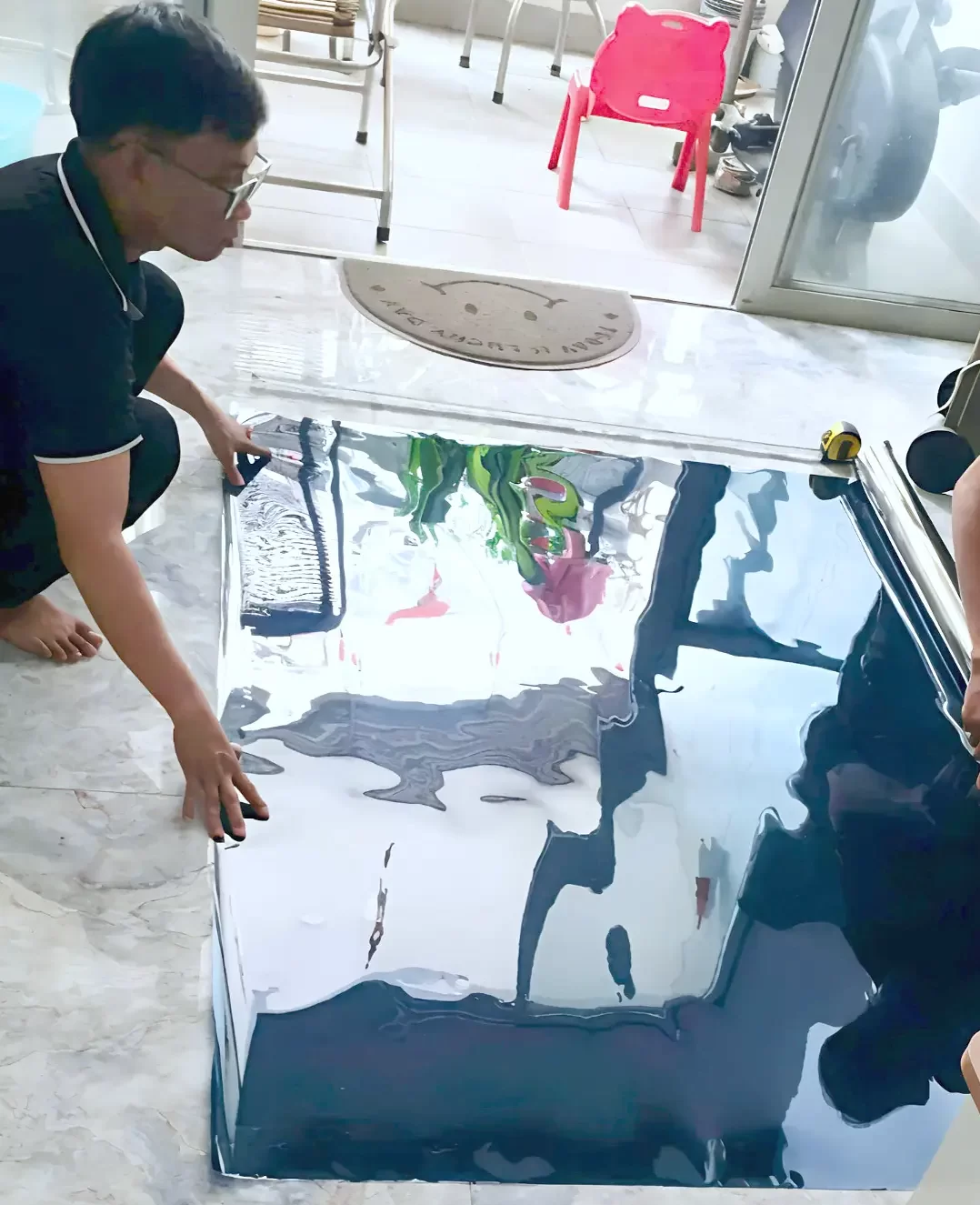 Dán phim cách nhiệt Rainier Colorful cho căn hộ Lotte Mart 