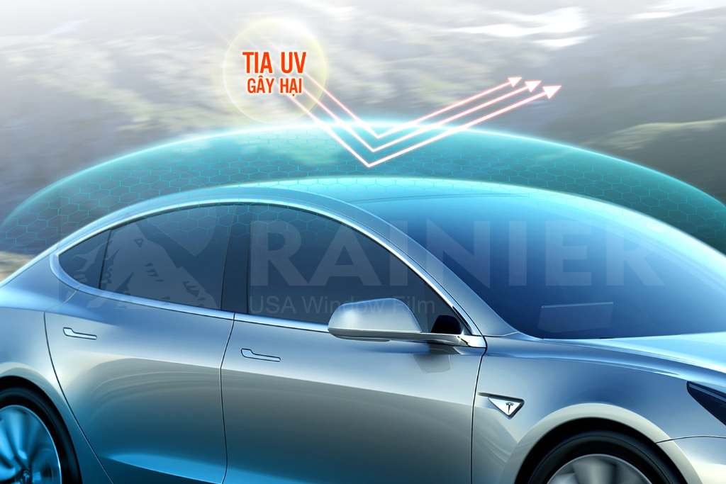 Dán phim cách nhiệt cho ô tô để ngăn chặn tia UV Dán phim cách nhiệt cho ô tô giúp ngăn chặn tia UV có hại