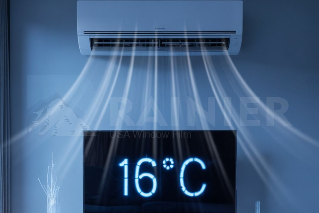 Không dán phim cách nhiệt cửa kính khiến điều hòa hoạt động liên tục và tiêu tốn nhiều điện hơn