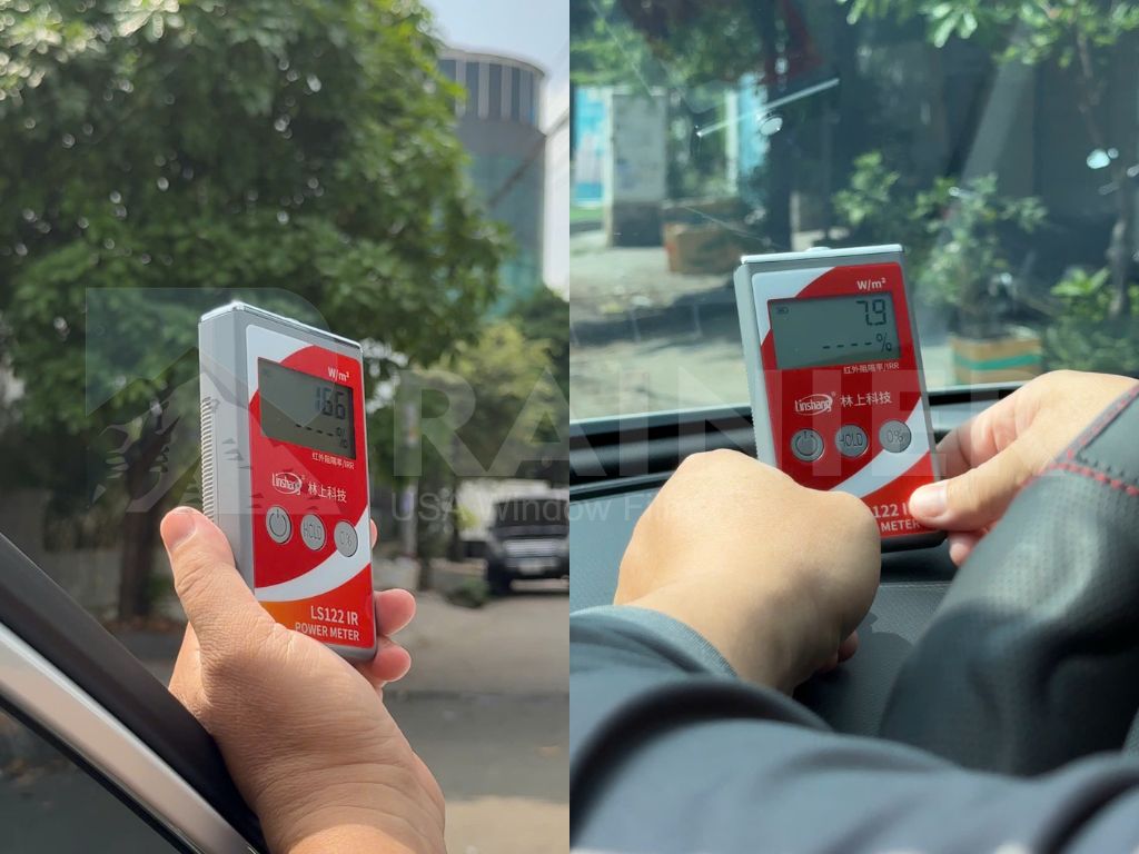 dán phim cách nhiệt kính lái ô tô giúp giảm nhiệt khoang xe