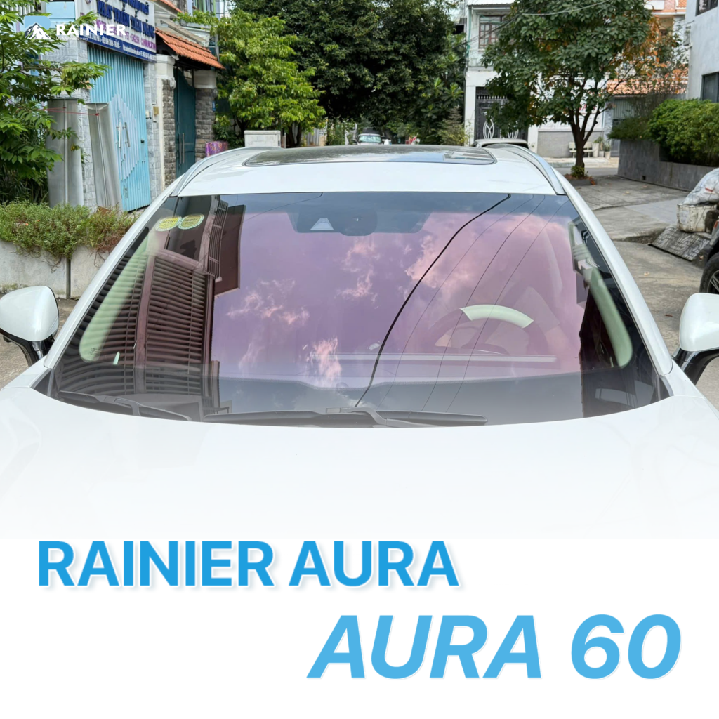 phim dán chống nóng kính lái ô tô Rainier Aura