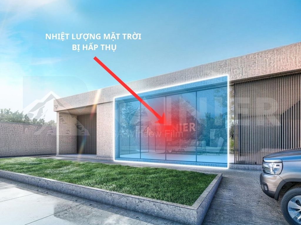 Phim cách nhiệt hấp thụ và phân tán nhiệt ra môi trường bên ngoài