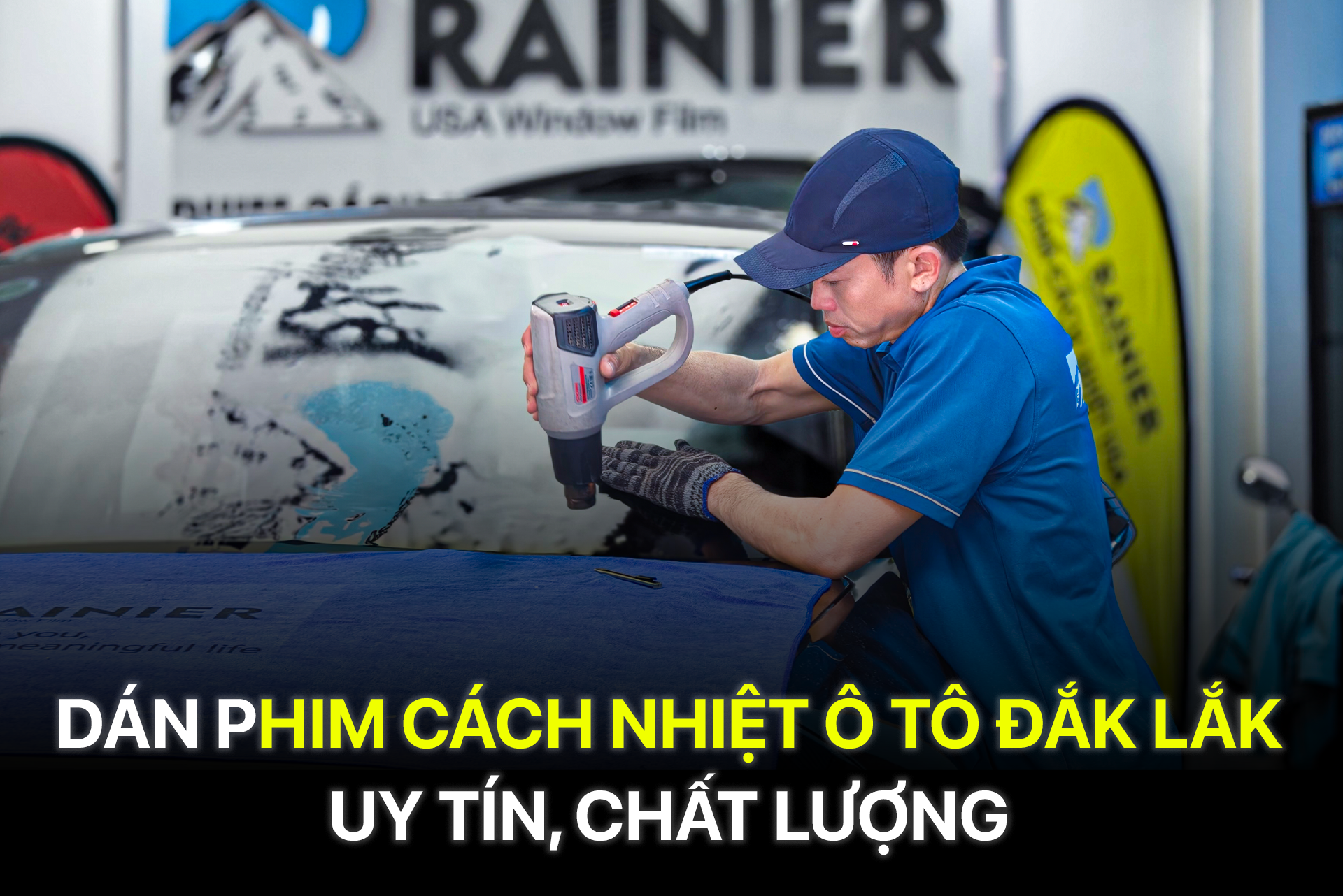 Dán phim cách nhiệt ô tô Đắk Lắk uy tín, chất lượng