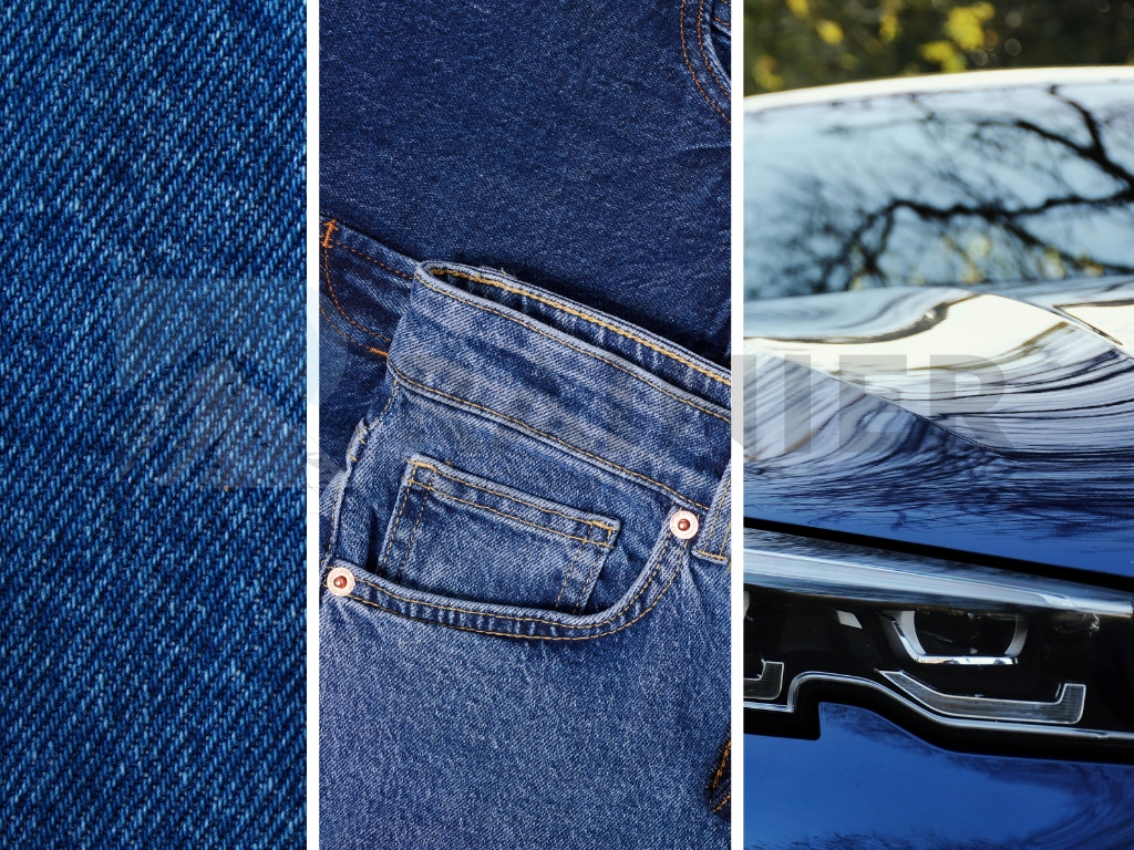 Màu xanh denim gần như ngăn chặn tuyệt đối lượng tia UV xuyên qua