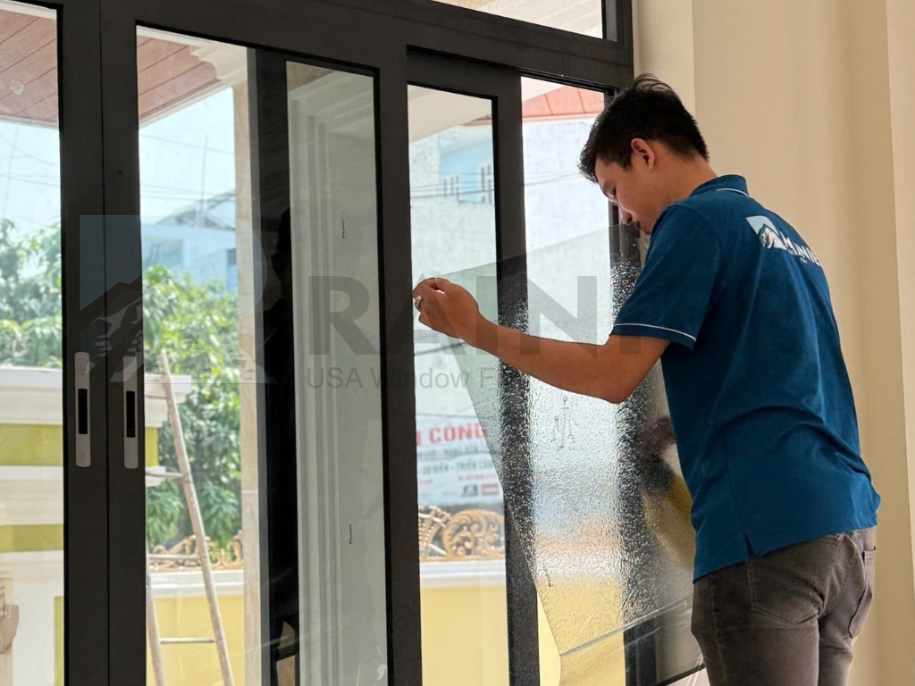 Quy trình dán phim cách nhiệt nhà kính Tân Bình