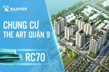 Thi công phim cách nhiệt cửa kính tại chung cư The Art